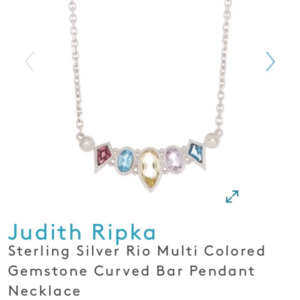 Judith Ripka sterling silver necklace - Picture 4 of 8